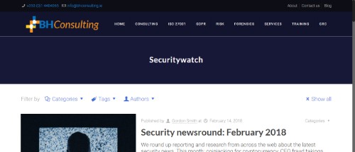 BH Consulting IT Security Watch