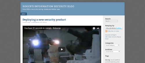 Roger's Information Security Blog